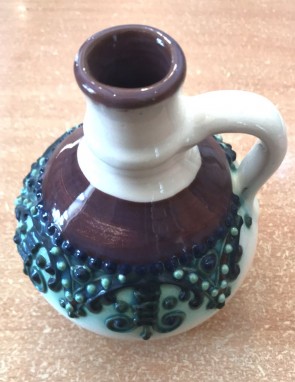 Butelcuta din ceramica traditionala de Baia Mare -12cm- model 1